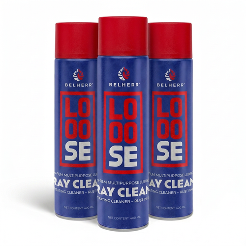 BELHERR LOOOSE Multipurpose Spray 3-Pack - three 400ml aerosol cans
